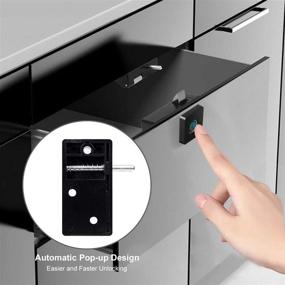 img 2 attached to 🔐 Advanced Fingerprint Lock for Cabinets: Biometric Electronic Door Lock Kit with USB Rechargeable Keyless Entry – Ideal for Home & Office