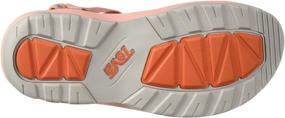 img 1 attached to 👡 Teva Hurricane Sandal Apricot Medium Girls' Shoes: A Trendy and Reliable Footwear Pick