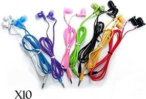 img 3 attached to 🎧 SeattleTech Wholesale Pack of 10 New 3.5mm Colors Simple in-Ear Earphones Headphones Ear-Buds - Mixed Colors at Affordable Prices