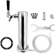 🍺 luckeg single tap stainless steel beer tower - 3 inch draft beer tap with single faucet for home brewing [product review & guide] logo