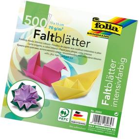 img 4 attached to 🎨 High-Quality Global Art Folia Origami Paper - 6x6 Inches, 10 Colors, 500-Pack