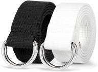 👨 ultimate utility: double canvas sliver buckle military belts for constructed strength and versatility logo