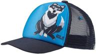 🧢 functional and fun: jack wolfskin kids' animal mesh cap for adventure-ready children logo