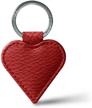 lucrin heart shaped ring granulated leather logo