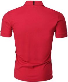 img 2 attached to H2H Casual Slim Fit Quick Dry CMTTS252 Men's Clothing for Shirts