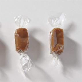 img 2 attached to 🍬 Nougat Wrappers - Caramel - Candy Cellophane Wrapping Paper, 500 Sheets + 5 Packing Bags (3.5x3 inches)