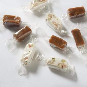 img 4 attached to 🍬 Nougat Wrappers - Caramel - Candy Cellophane Wrapping Paper, 500 Sheets + 5 Packing Bags (3.5x3 inches)