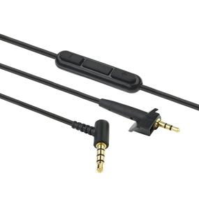 img 4 attached to Upgrade your Bose Headphones with AGS Retail's Compatible Audio Cable Replacement - Black, 1.2m with In-line Remote, Mic and Gold-Plated Jacks