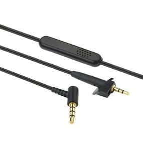 img 3 attached to Upgrade your Bose Headphones with AGS Retail's Compatible Audio Cable Replacement - Black, 1.2m with In-line Remote, Mic and Gold-Plated Jacks