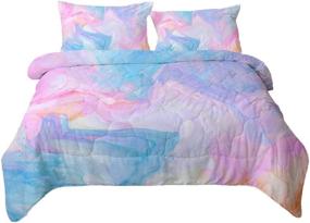 img 4 attached to Comforter Bedding Purple Fantasy Pattern