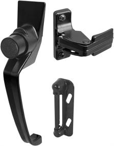 img 2 attached to 🔒 Black Push Button Latch with 1-1/2-Inch Hole Center by Prime-Line Products - High-Quality & Easy to Use