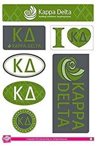 img 1 attached to Kappa Delta Sticker Sheet Lifestyle