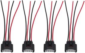 img 4 attached to 🔌 High-Quality Ignition Coils Female Connector Plug Harness Pigtail: Compatible with Chevrolet, Toyota, Lexus, Pontiac, Scion - L4 2.4L