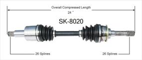 img 1 attached to 🔧 Улучшенная производительность SurTrack SK-8020 CV вал привода