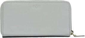 img 2 attached to 👛 SKYLE Women RFID Leather Card Holder with All-Around Zipper, 12 Credit Card Slots - Perfect Gift for Her
