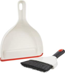 img 2 attached to 🧹 Spotless Cleaning with OXO Good Grips Dustpan and Brush, White