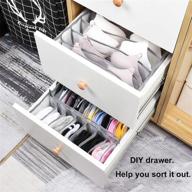 📦 huajuhui l&amp;z grid underwear storage collapsible box: organize your drawer with ease! logo