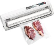 🔒 qocum vacuum sealer machine: efficient food preservation with 12 precut bags, sous-vide compatibility, and safety certification logo