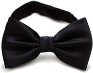 👔 premium pre-tied boys toddler bow tie in solid color satin - ages 2-10 by bows-n-ties logo