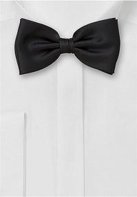 img 1 attached to 👔 Premium Pre-Tied Boys Toddler Bow Tie in Solid Color Satin - Ages 2-10 by BOWS-N-TIES