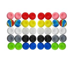 img 2 attached to 🎮 BeautyMood 40pcs Colorful Silicone Thumb Grip Cap Cover Accessories for PS2, PS3, PS4, PS5, Xbox 360, Xbox One Controller Replacement Parts