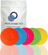 🌈 patchabetes - waterproof adhesive patches for libre cgm tape - rainbow pack (20 count) логотип