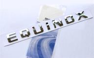 🚗 1x oem chrome equinox nameplate 3d logo letters emblem badge glossy - exact replacement (part number: 23299758) logo