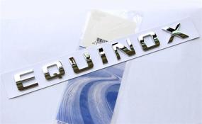 img 3 attached to 🚗 1x OEM Chrome Equinox Nameplate 3D Logo Letters Emblem Badge Glossy - Exact Replacement (Part Number: 23299758)