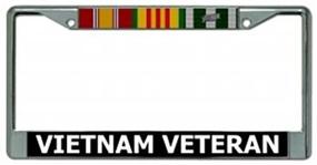 img 2 attached to Vietnam Veteran Chrome License Plate