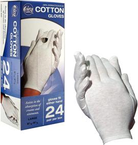 img 4 attached to 🧤 CARA Large Moisturizing Eczema Cotton Gloves - Pack of 24 Pairs