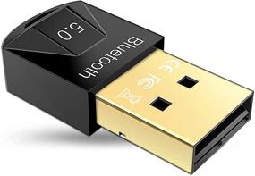 img 4 attached to 🔌 USB Bluetooth Adapter 5.0 for PC - Win10/8.1/8/7 Compatible Dongle for Laptop, Mouse, Keyboard, Printer, Headset & Speakers