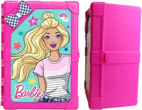 img 1 attached to 🎀 Enhanced Barbie 8 Doll Storage with Multiple Compartments