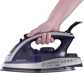 img 1 attached to Efficient and Safe 1700 Watt 🔌 Multi Directional Iron by Panasonic - NI-W950A, Purple