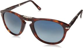 img 4 attached to 🕶️ Стильные солнцезащитные очки Persol PO0714 из ацетата "Tortoise": Временная элегантность для защиты от солнца.