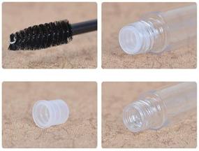 img 1 attached to 💄 Pengxiaomei 2pcs 10ml Empty Mascara Tube: Convenient Eyelash Cream Container Bottle with Eyelash Wand and Funnels Transfer Pipettes