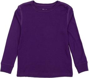 img 1 attached to 👚 Leveret Sleeve Cotton Purple T Shirt for Girls – Trendy and Comfortable Clothing