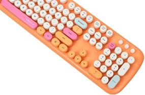 img 1 attached to Keyboards UBOTIE Polychrome Connection Orange Colorful