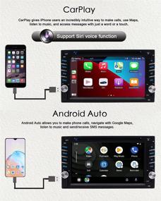 img 2 attached to Улучшенная связь: Автомагнитола EinCar Double Din с поддержкой Carplay и Android Auto, с Bluetooth CD DVD-плеером Android 10.0, модулем навигации GPS, процессором DSP, радиоприемником FM/AM/RDS, поддержкой SD/WiFi, функцией Mirror Link и управлением с помощью рулевого колеса.