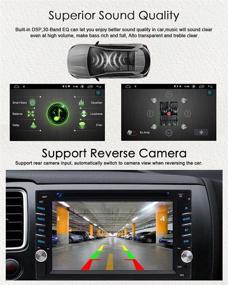 img 1 attached to Улучшенная связь: Автомагнитола EinCar Double Din с поддержкой Carplay и Android Auto, с Bluetooth CD DVD-плеером Android 10.0, модулем навигации GPS, процессором DSP, радиоприемником FM/AM/RDS, поддержкой SD/WiFi, функцией Mirror Link и управлением с помощью рулевого колеса.