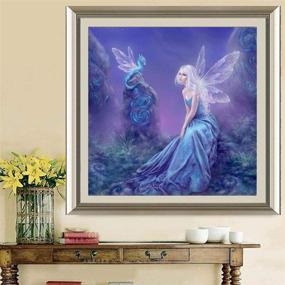 img 2 attached to 🦋 Exquisite Butterfly Rhinestone Embroidery Painting – 11.8x11.8 Inch