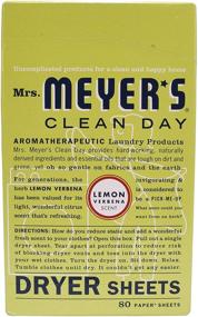 img 3 attached to 🍋 Mrs. Meyer's Clean Day Dryer Sheets - Fabric Softener with Static Reduction, Cruelty Free Formula, Infused with Lemon Verbena Essential Oils, 80 Count