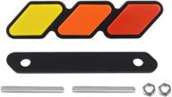 значок решетки marlbston трехцветный, декоративный аксессуар для автомобиля или грузовика, совместимый с toyota tacoma 4runner tundra, стикер для центральной решетки (красный градиент) логотип