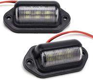 🚚 ijdmtoy (пакет из 2) 12v 6-smd светодиодных ламп для грузовика, внедорожника, прицепа, фургона - идеально подходят для фонарей номерного знака, фонарей вежливости, светильников купола/грузового отделения, ламп под капотом и не только. логотип