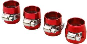 img 3 attached to TASAN RACING 4Pcs/Pack Flexible Rubber Hose Pipe Clamp With Screw Band For Fuel/Oil/Diesel/Gas/Air And Water Hose Tube AN4