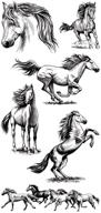 🐎 inkadinkado horse clear stamp set for arts and crafts, 6pc: add equestrian charm to your creations! logo