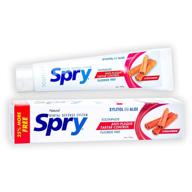 spry xylitol toothpaste: fluoride-free cinnamon natural formula | anti-plaque, tartar control, 5 oz logo