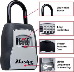 img 3 attached to Secure Your Keys with the Master Lock 5400EC Lock Box, Black, 5 Key Capacity