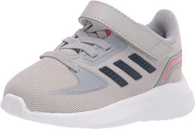 img 4 attached to Adidas Детские Унисекс Беговые Кроссовки Runfalcon бело-лиловые для мальчиков