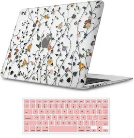 img 4 attached to 🌿 Чехол-обложка iLeadon для MacBook Air 13 дюймов - дизайн стены из лозы