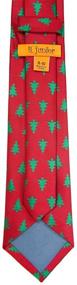 img 1 attached to 🎄 Retreez 8-10 Years Boy's Tie with Christmas Tree Pattern - Woven Microfiber